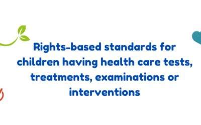 Normen voor kinderen die testen, behandelingen en onderzoeken in de gezondheidszorg ondergaan